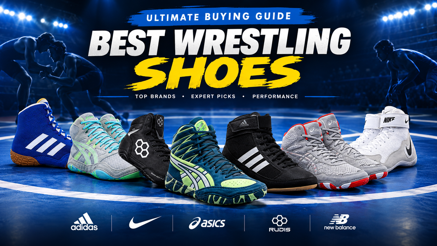 Best wrestling shoes from adidas, Nike, ASICS, RUDIS, and New Balance